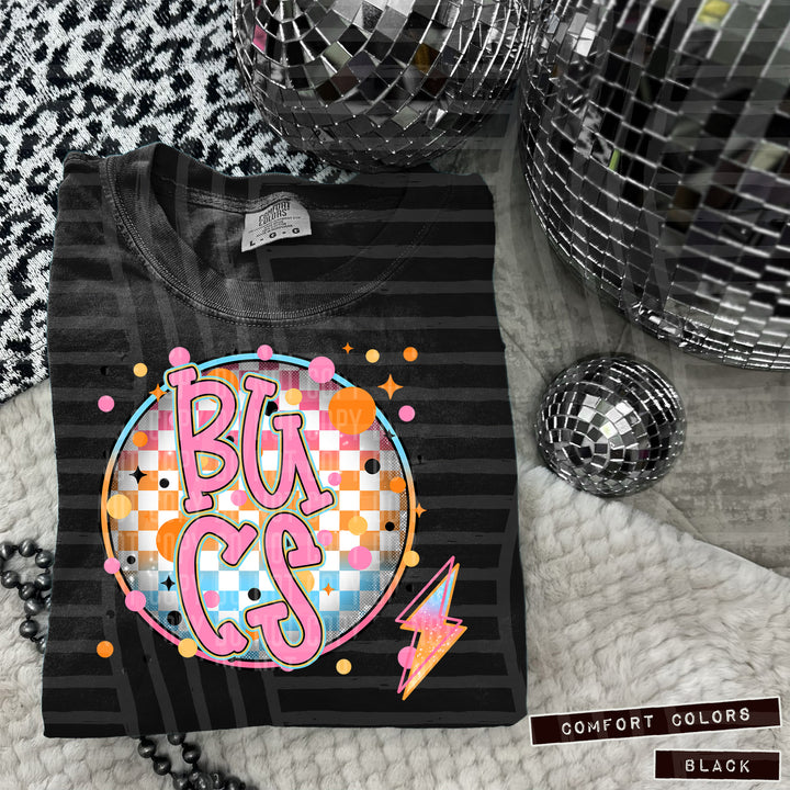 Neon Bright Circle DTF Print
