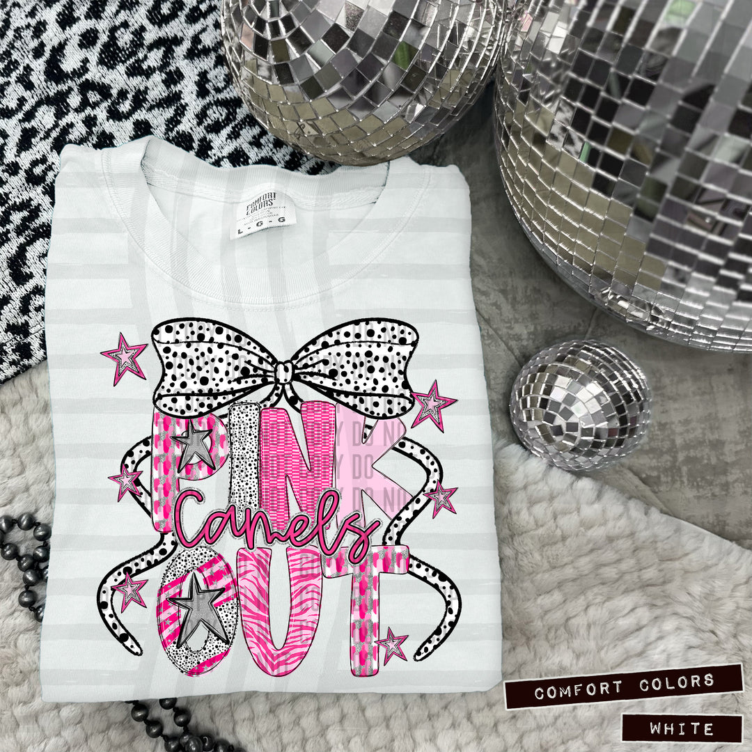 Pink Out Silver DTF Print