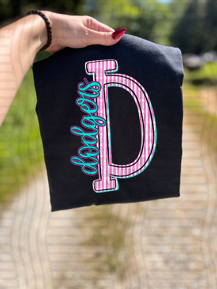 Mixy Pink Seersucker DTF Print