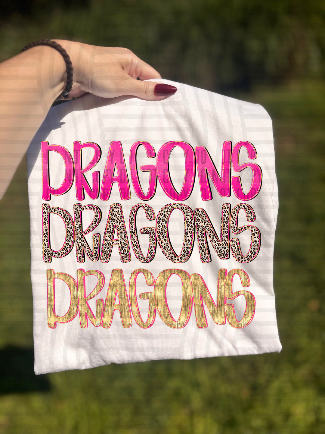 Pretty In Pink Triple Stacked DTF Print