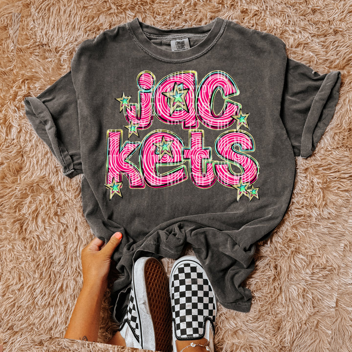 Pink Swirls DTF Print