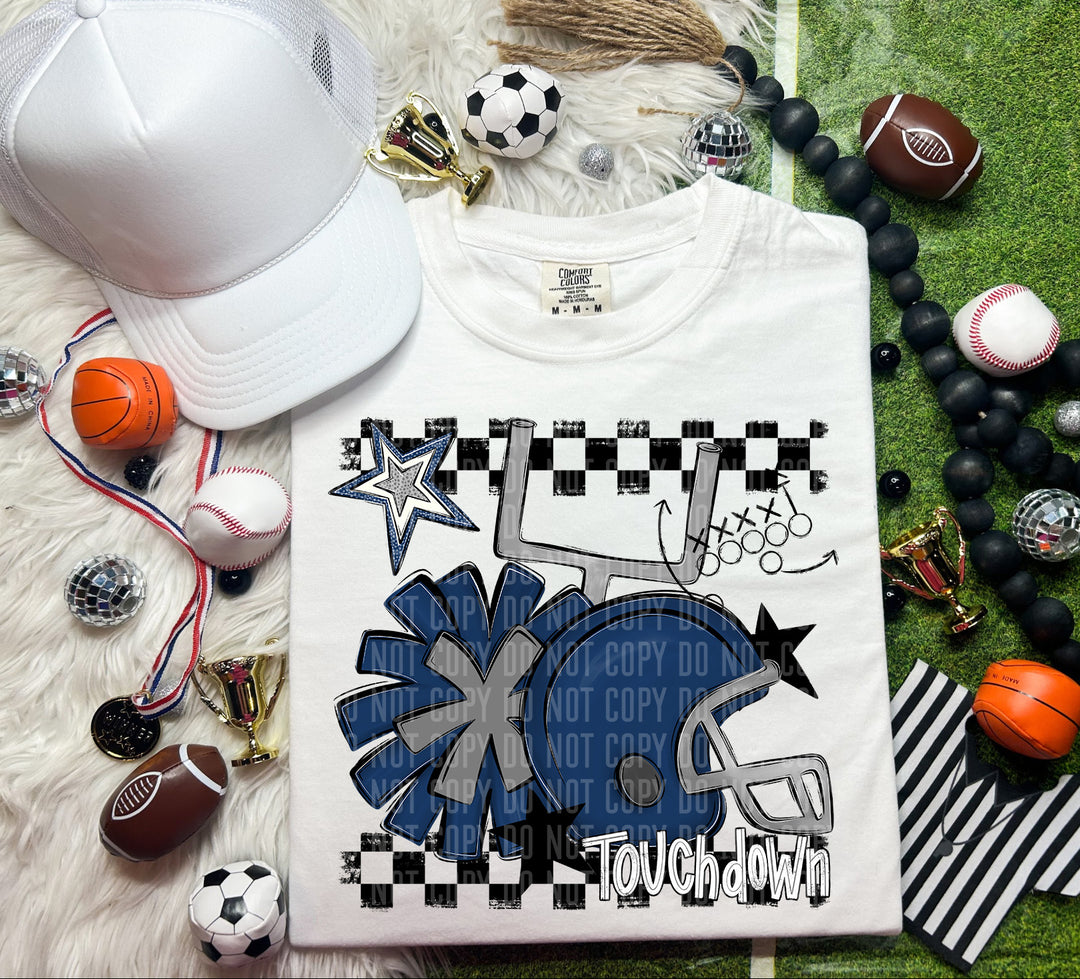 Helmet Pom Colors DTF Print