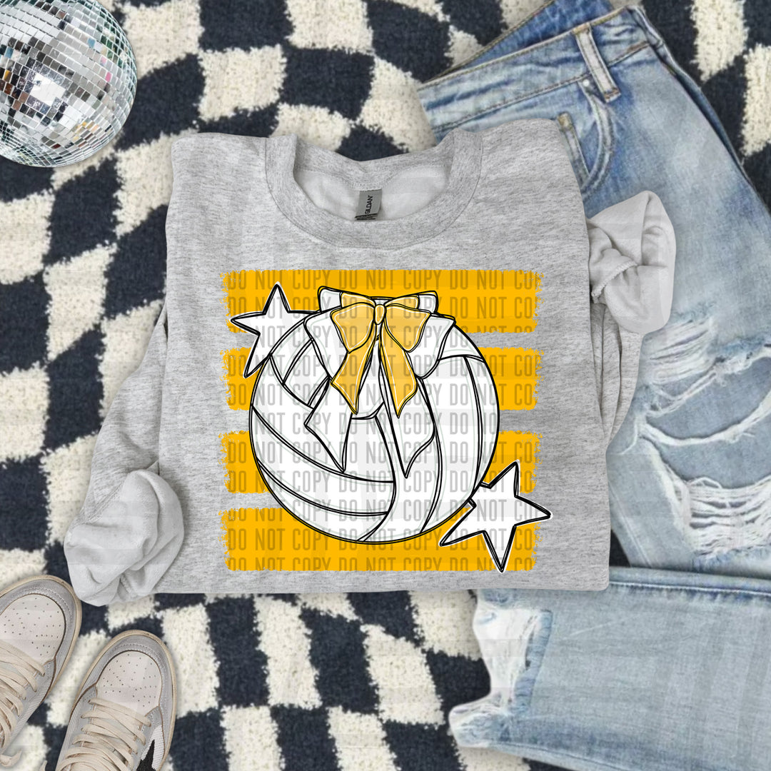 Volleyball Bow DTF Print