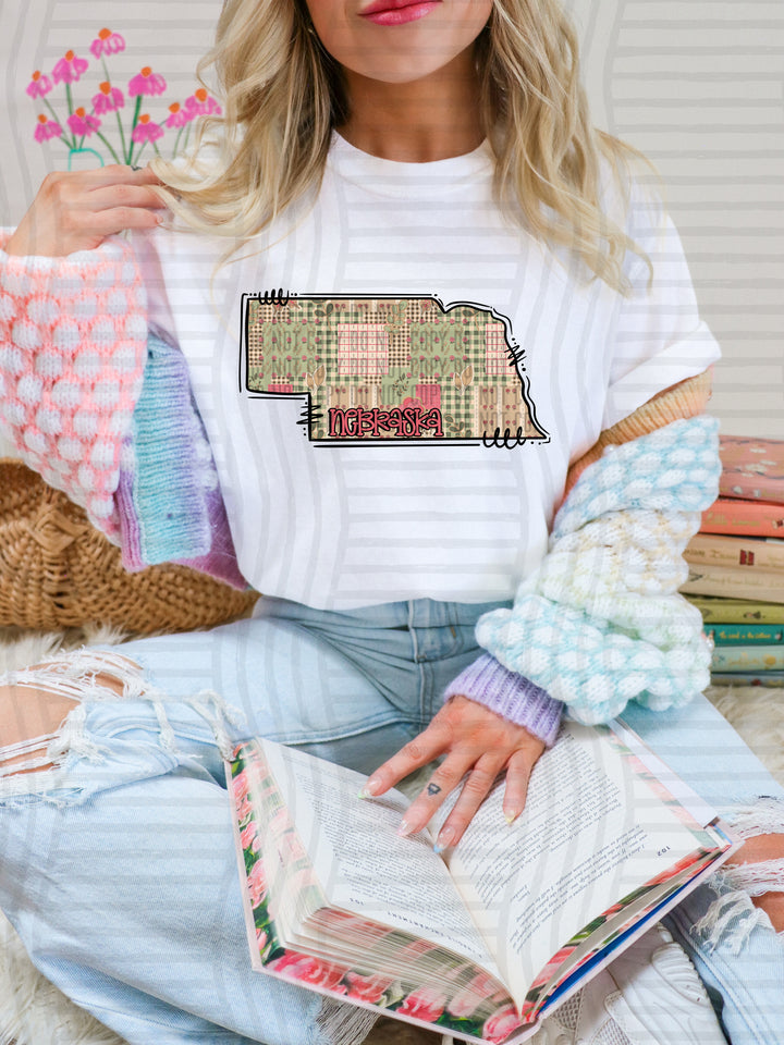 Butterfly Cottage States DTF Print