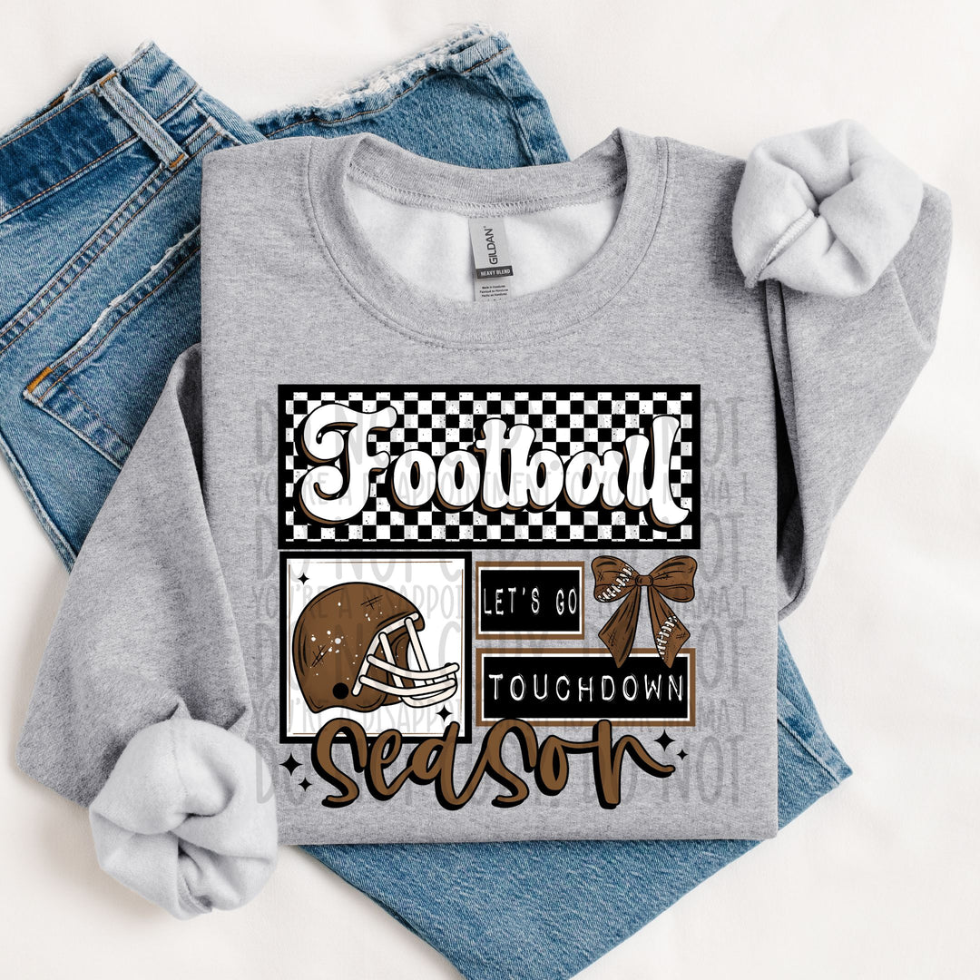 Football Season Retro DTF Print