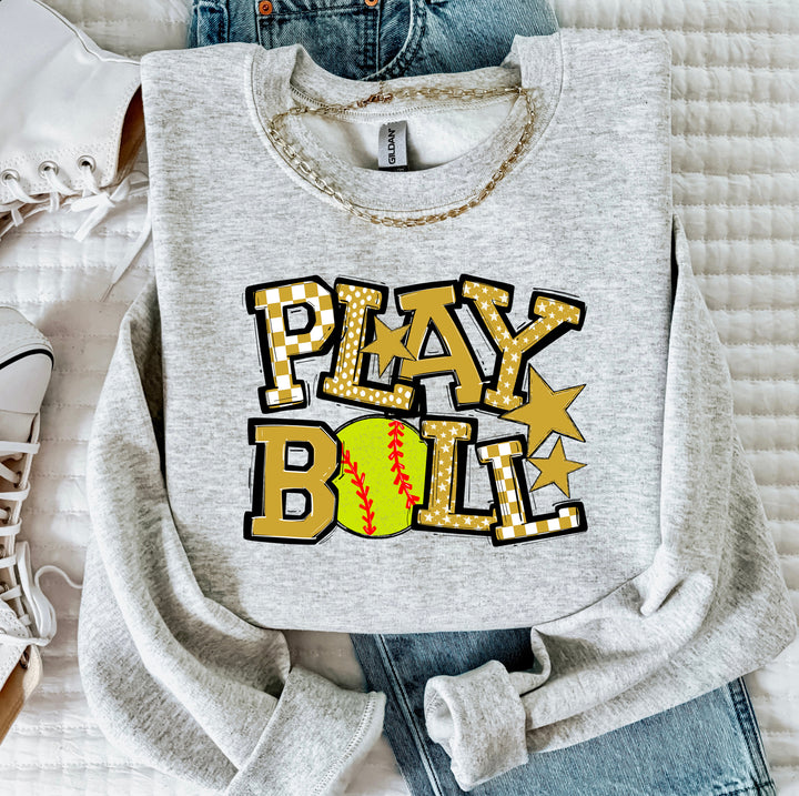 Play Ball Softball DTF Print