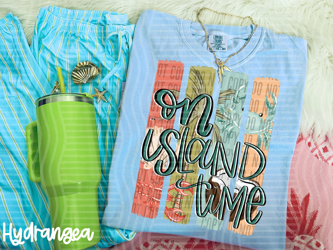 On Island Time DTF Print
