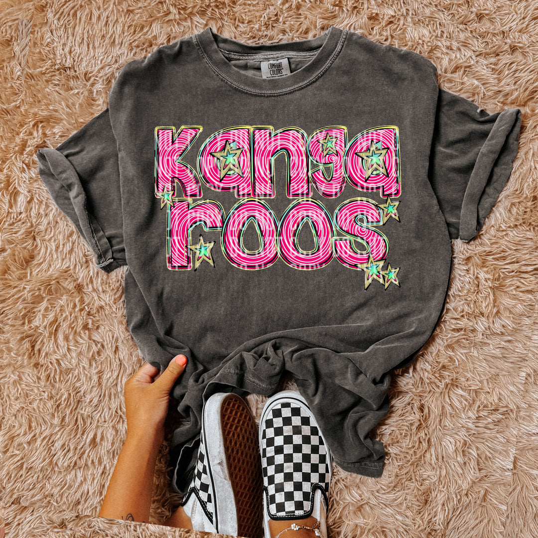 Pink Swirls DTF Print
