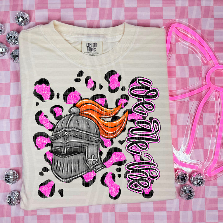 Preppy Leopard Mascot Heads DTF Print