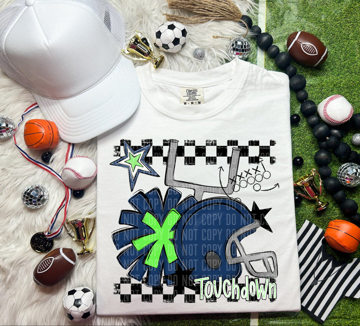 Helmet Pom Colors DTF Print