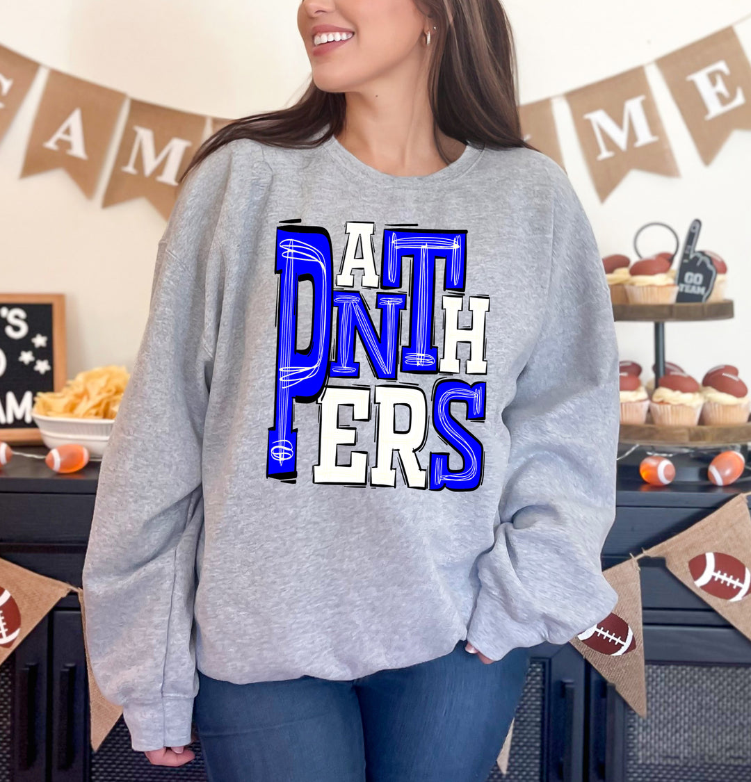 Panthers Sporty Mascot DTF Print