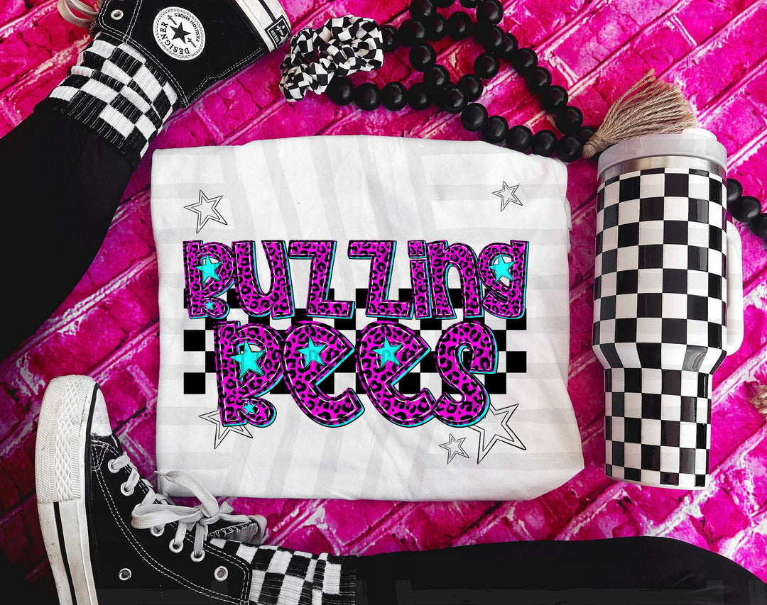 Pink Neon Leopard DTF Print