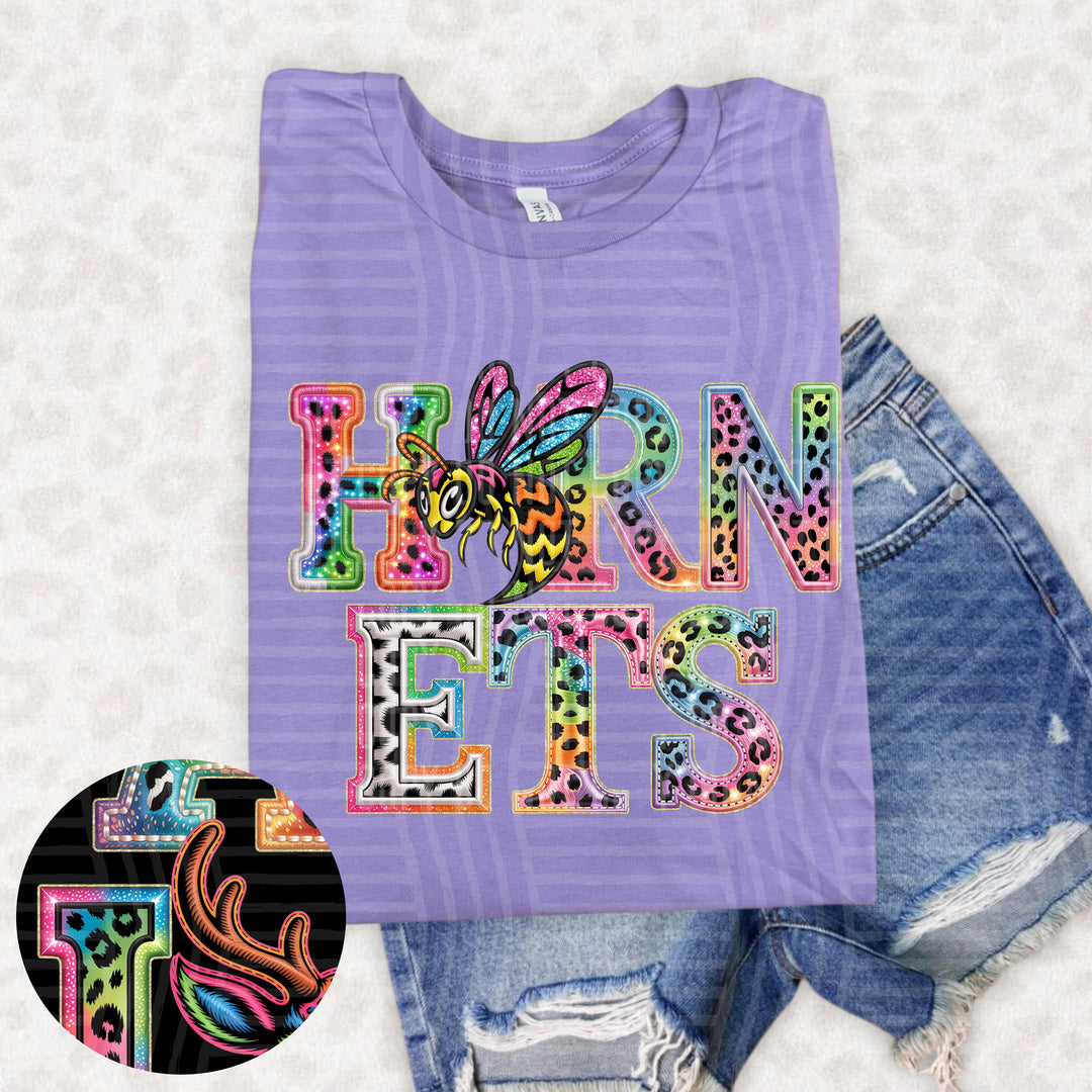 Rainbow Mascot Heads Stacked DTF Print