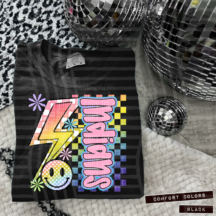 Smiley Side Bolt DTF Print