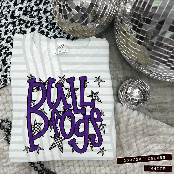 Purple Staggered DTF Print