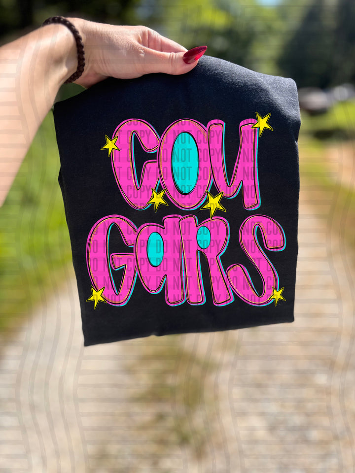Pink Glow DTF Print