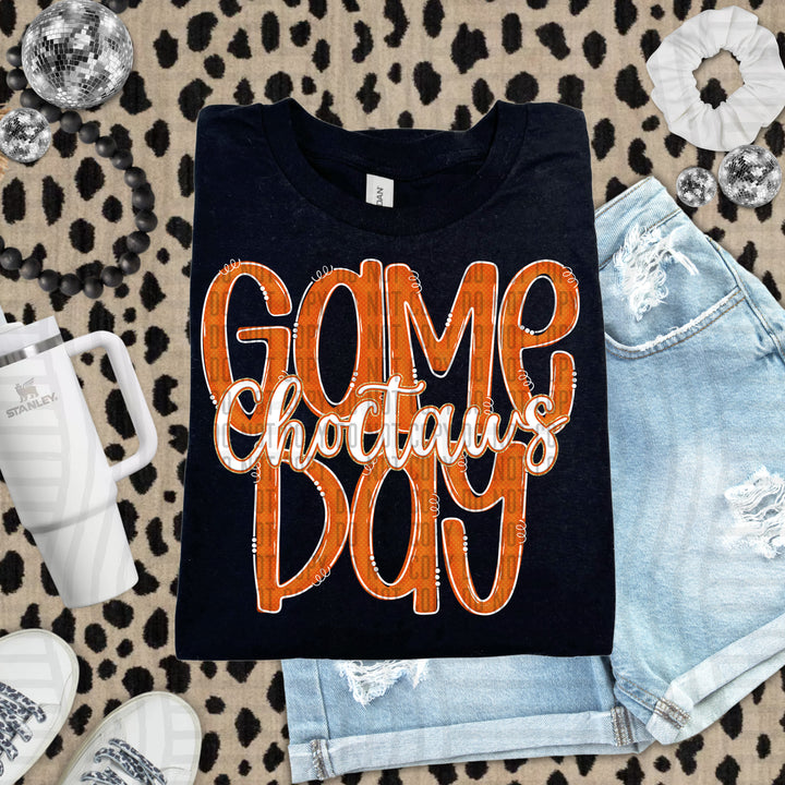 Doodle Gameday Burnt Orange DTF Print