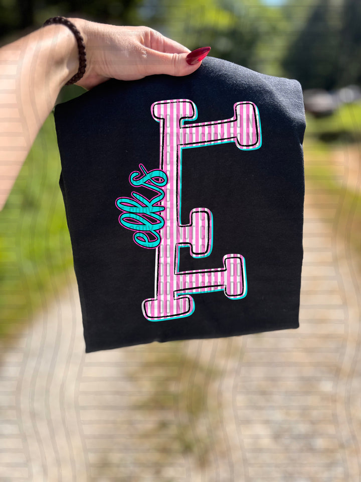 Mixy Pink Seersucker DTF Print