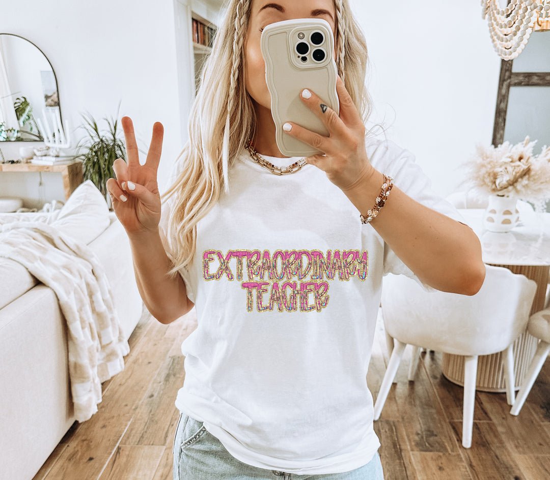 Preppy Leopard Occupations/Names DTF Print
