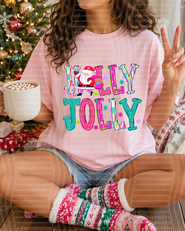 Holly Jolly Family Names DTF Print