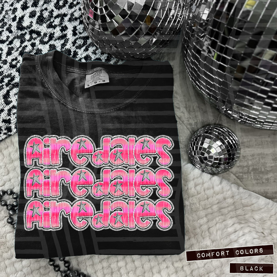 Pink Triple Stacked DTF Print