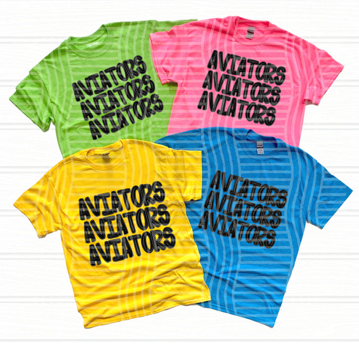 Black Stacked DTF Print