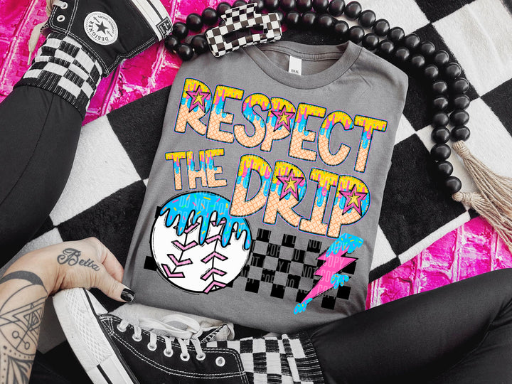 Respect The Drip Balls DTF Print