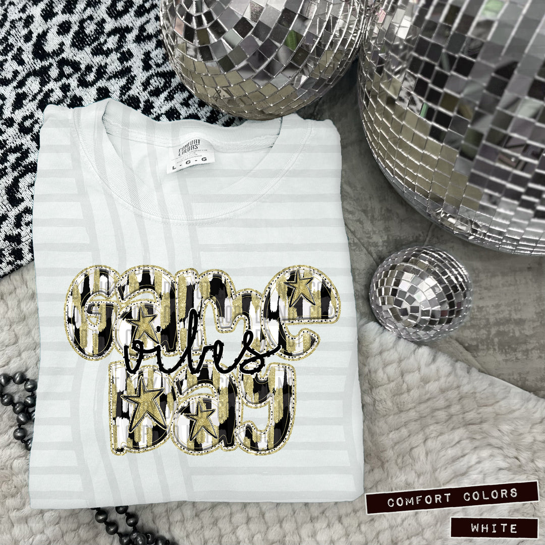 Game Day Vibes Brushstrokes DTF Print