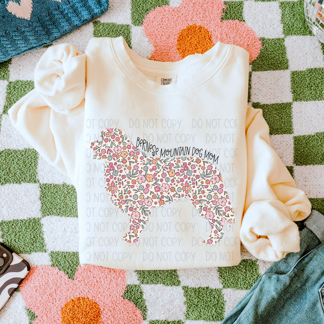 Dog Mom Floral DTF Print