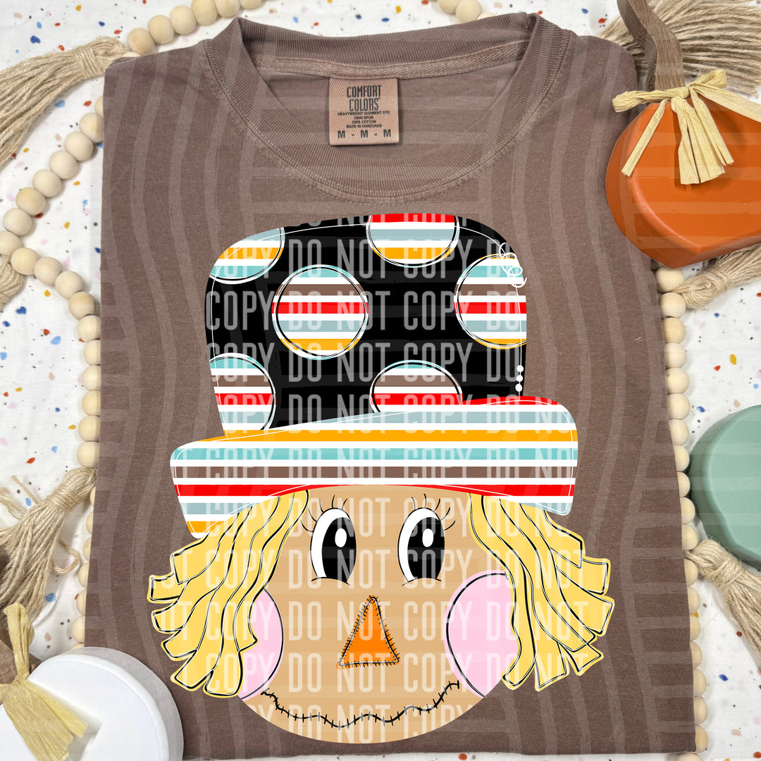 Striped Scarecrow DTF Print