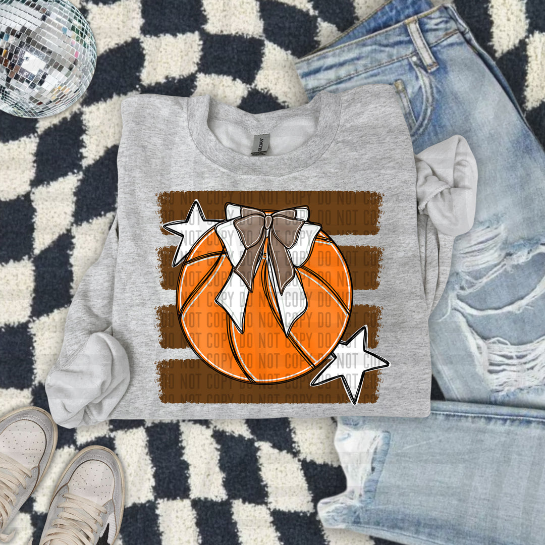 Basketball Bow DTF Print
