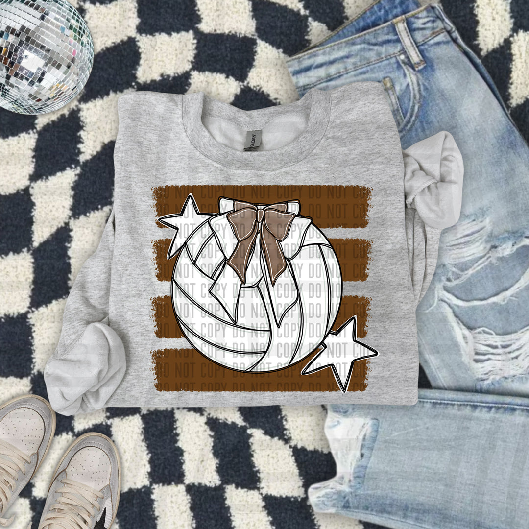 Volleyball Bow DTF Print