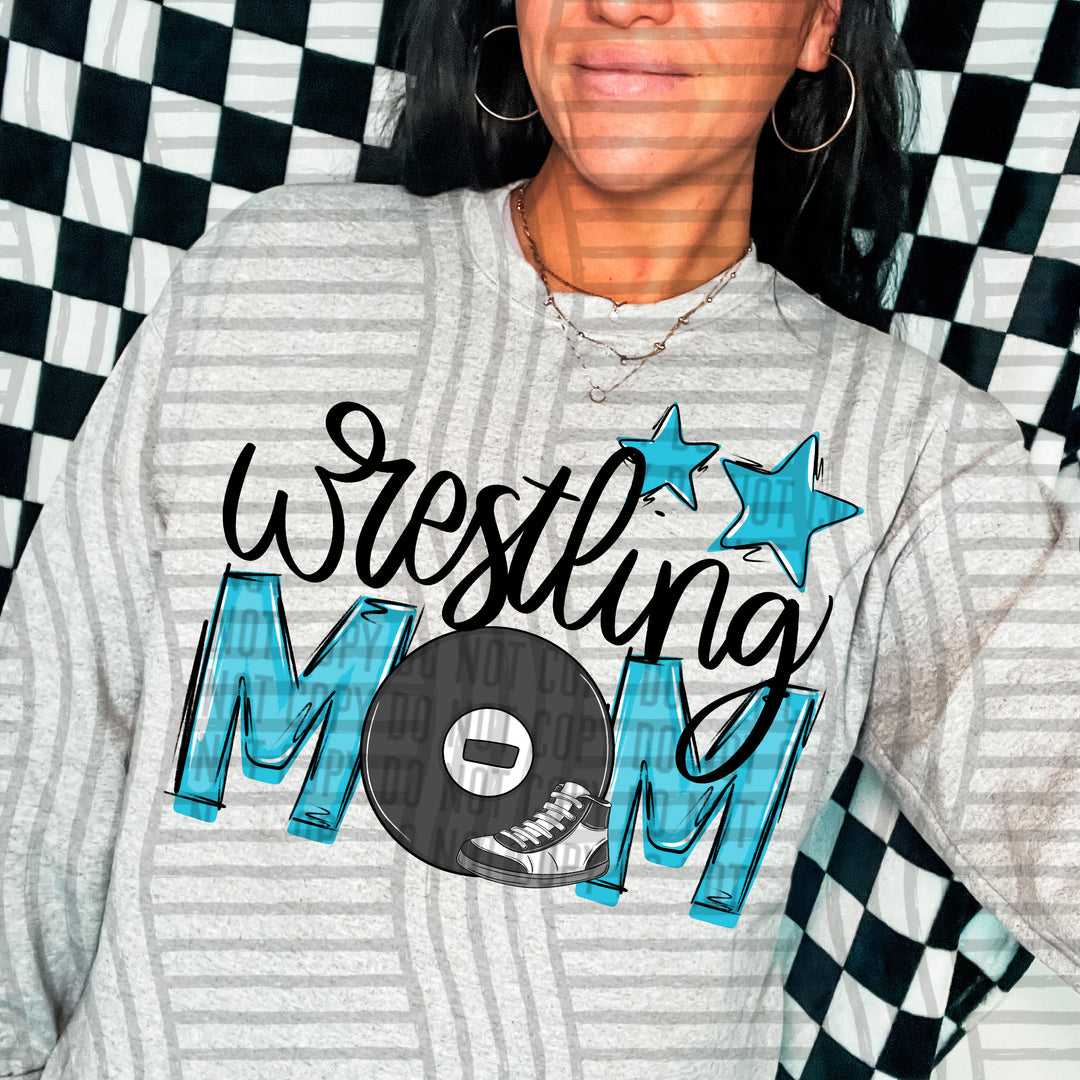 Sports Mom Wrestling DTF Print