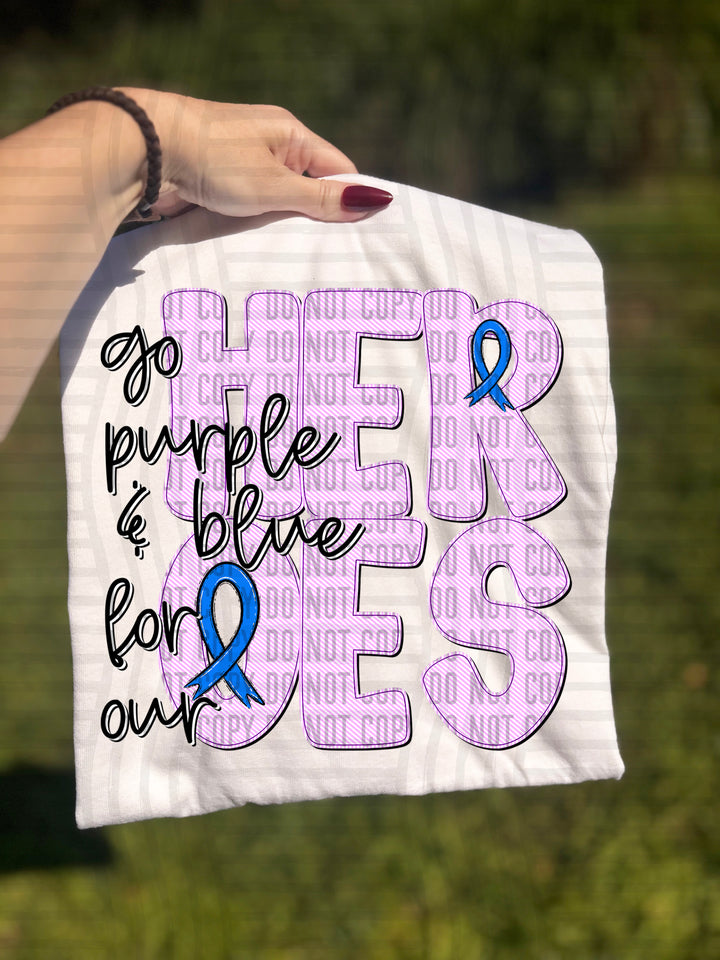 Juvenile Arthritis Awareness DTF Print