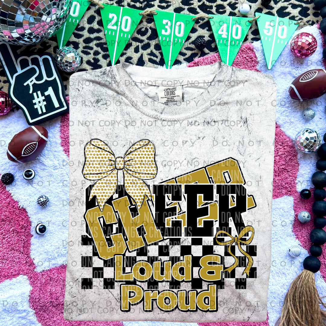 Loud And Proud Cheer DTF Print