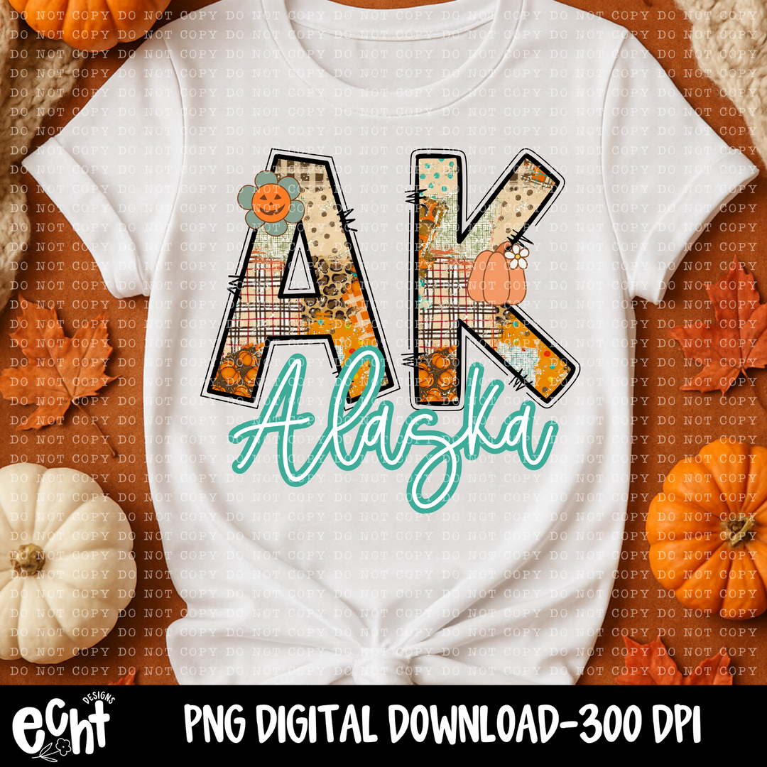 Patchwork Plaid States DTF Print