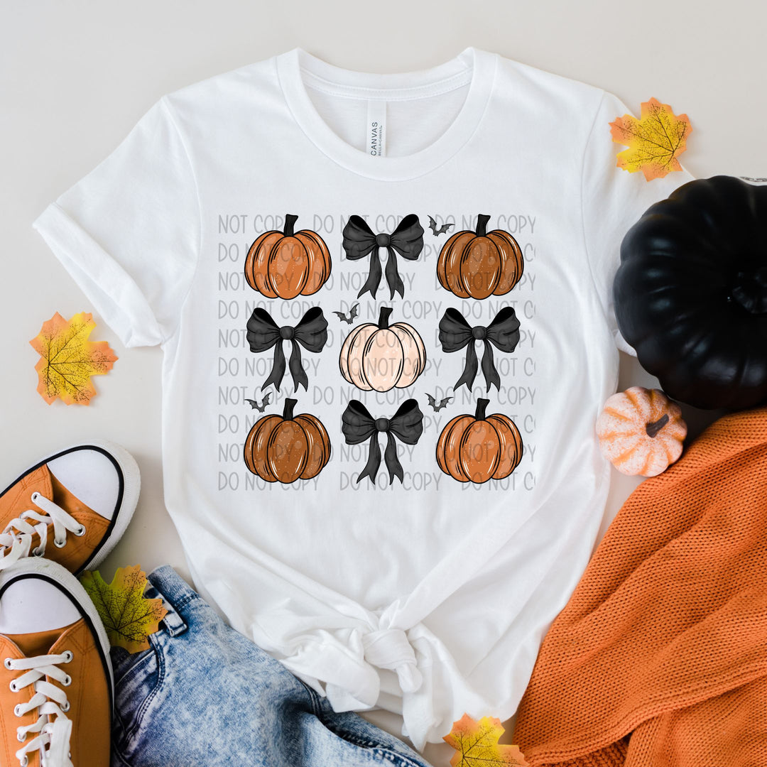 Pumpkins & Bows DTF Print