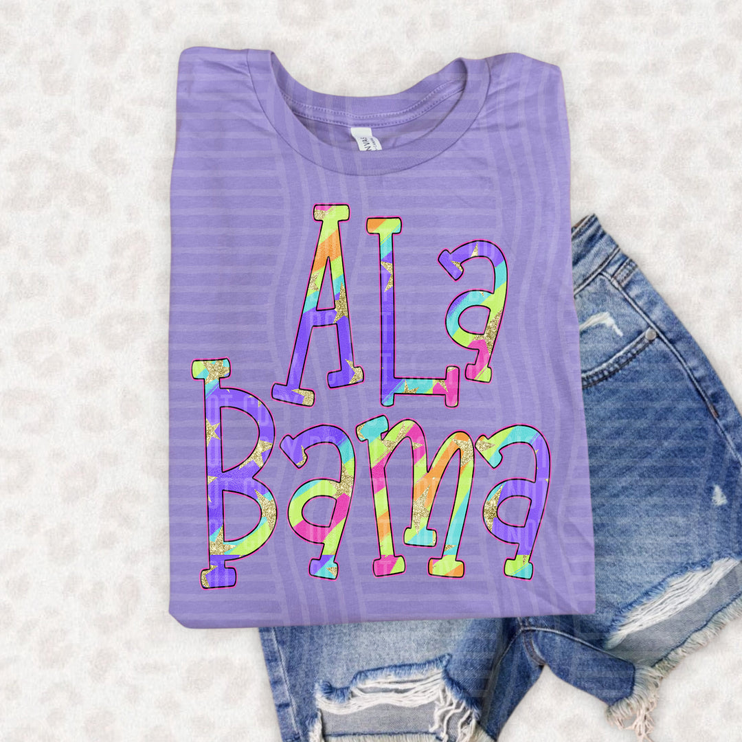 Mitchy Matchy State Swirls DTF Print