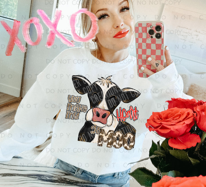 You Make My Heart Go Moo DTF Print