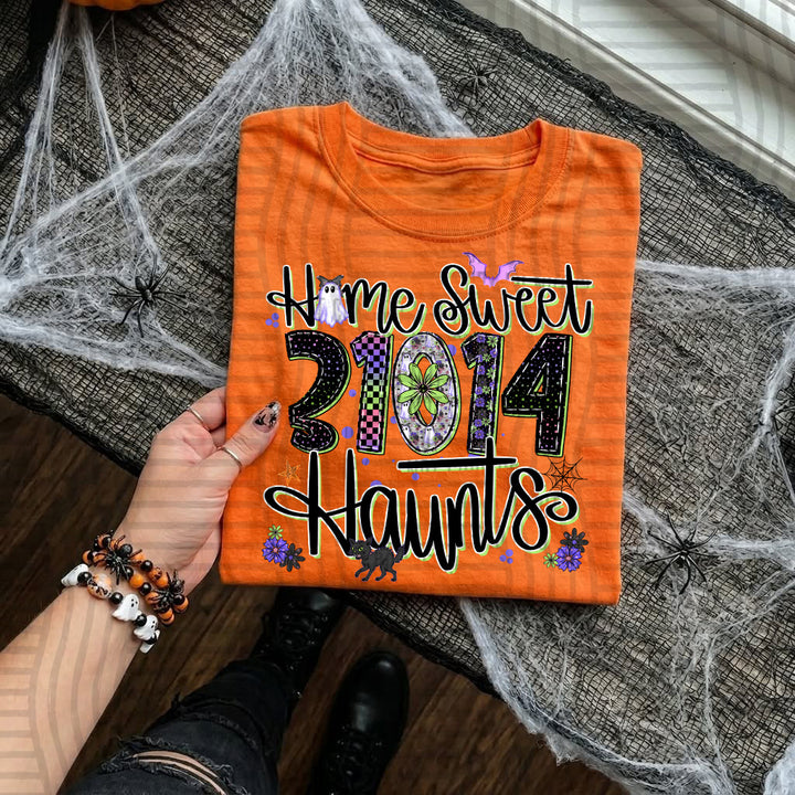 Home Sweet Haunts Zip Codes DTF Print
