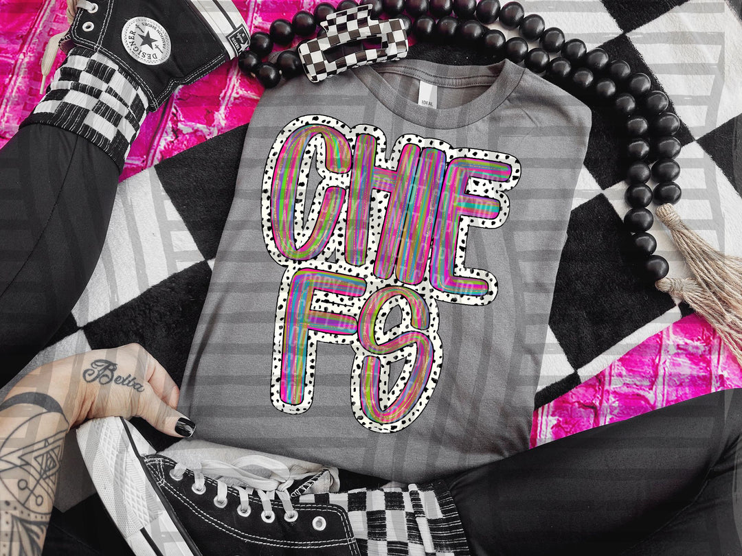 Brushstroke Dots DTF Print