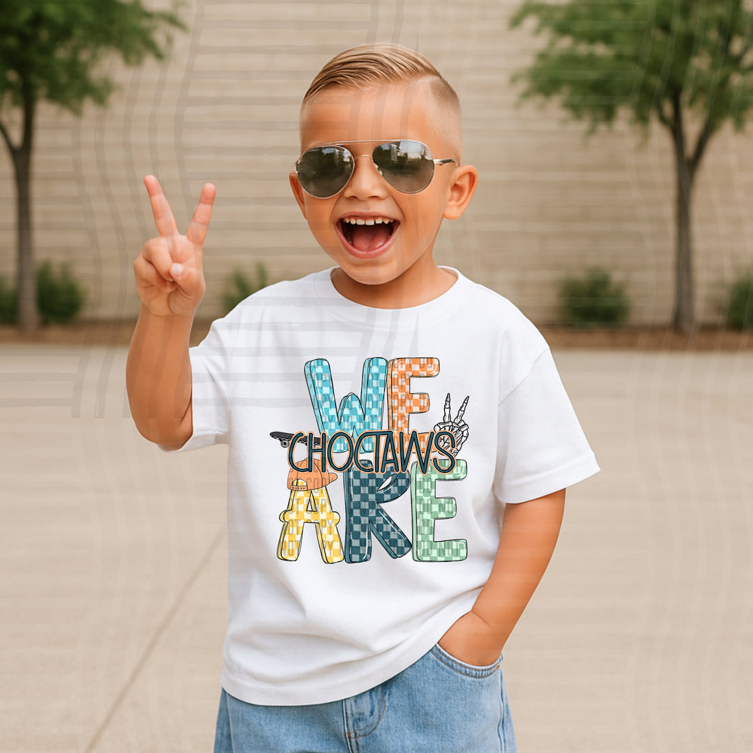 Boy Checks DTF Print