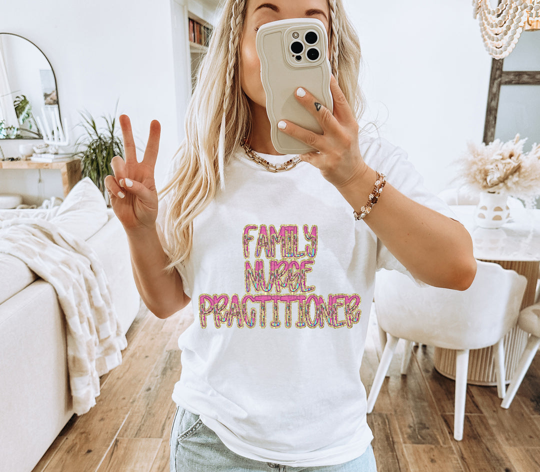 Preppy Leopard Occupations/Names DTF Print