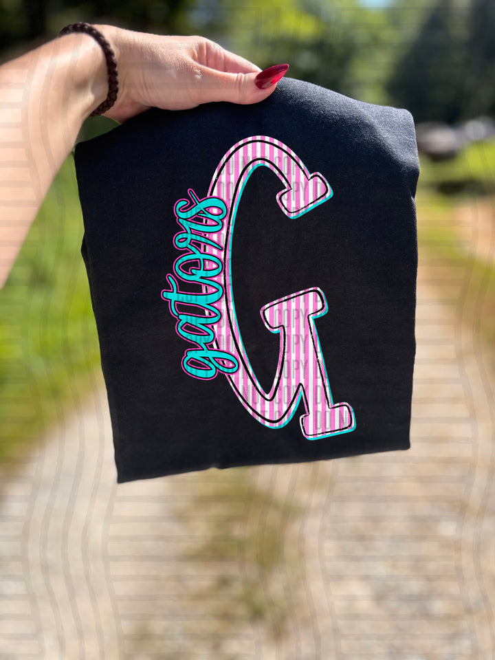 Mixy Pink Seersucker DTF Print