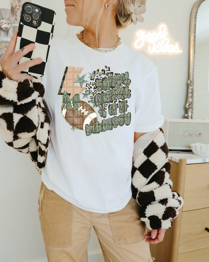Sassy Classy Football DTF Print
