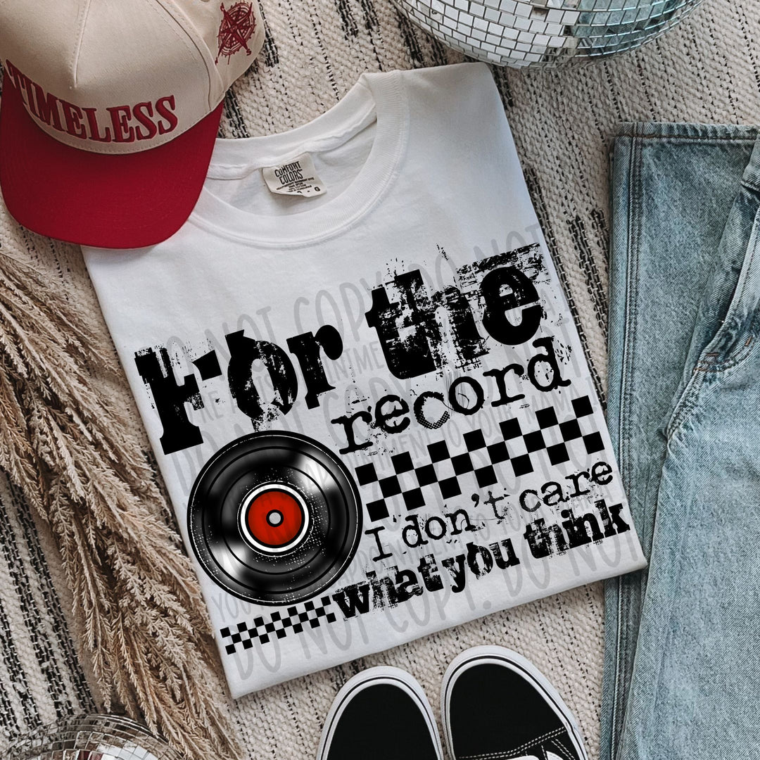 For The Record DTF Print