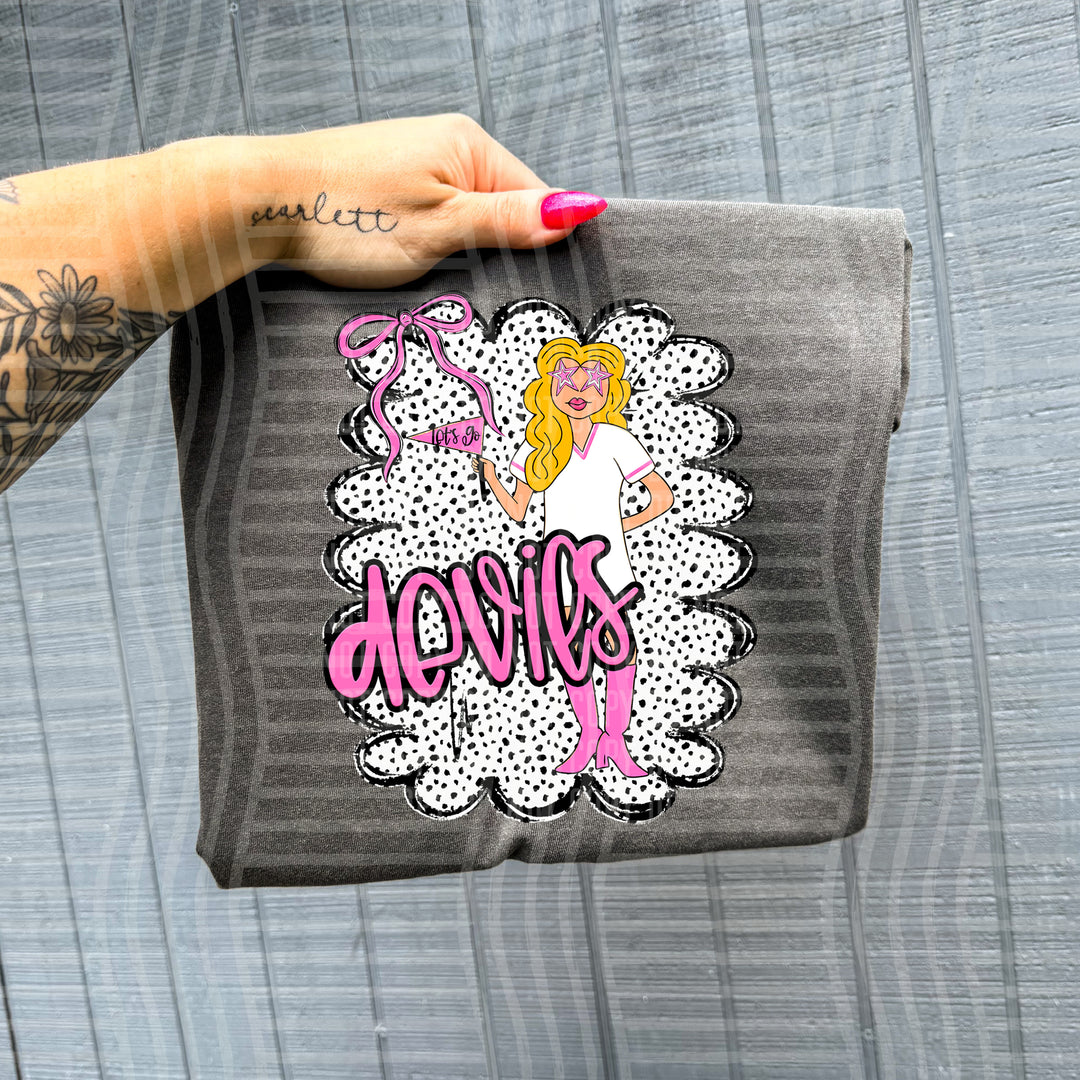Preppy Gals Brunette DTF Print