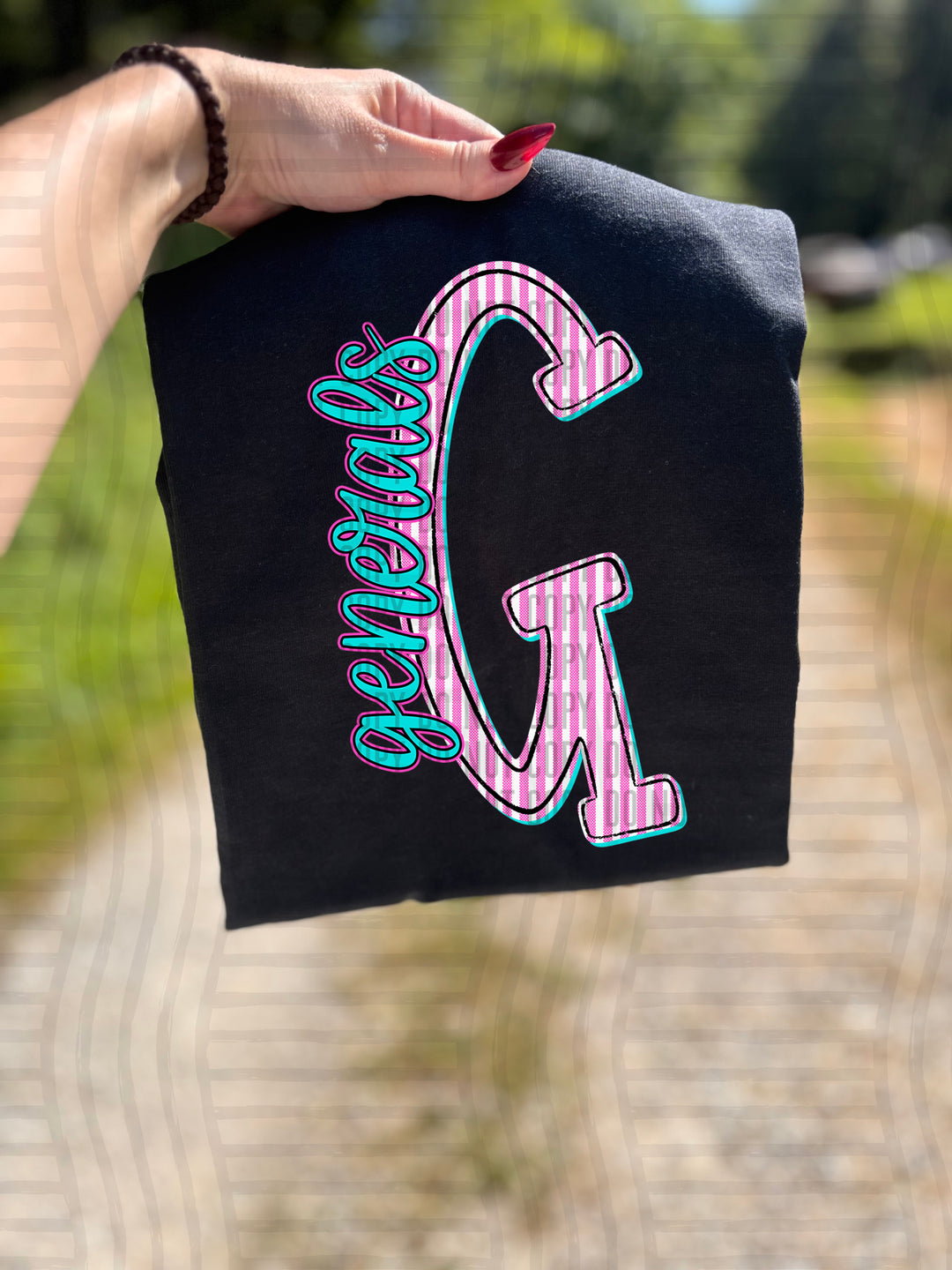 Mixy Pink Seersucker DTF Print