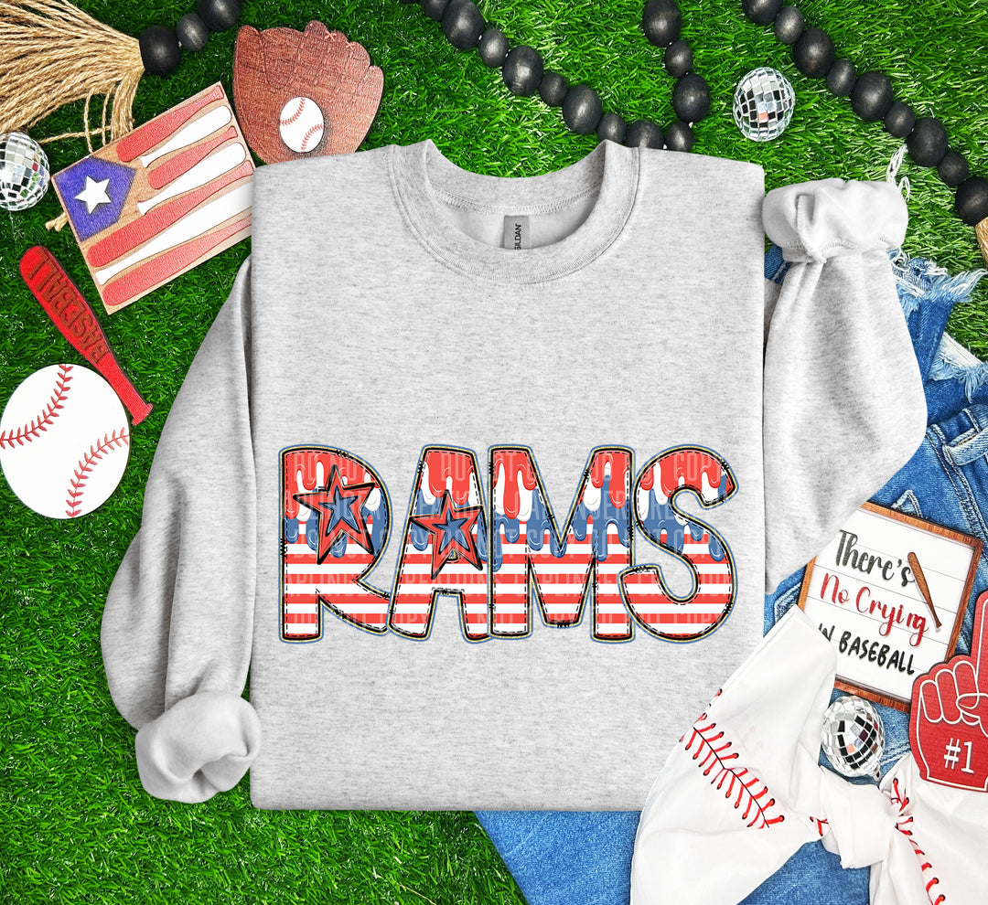 RWB Drip Mascots DTF Print