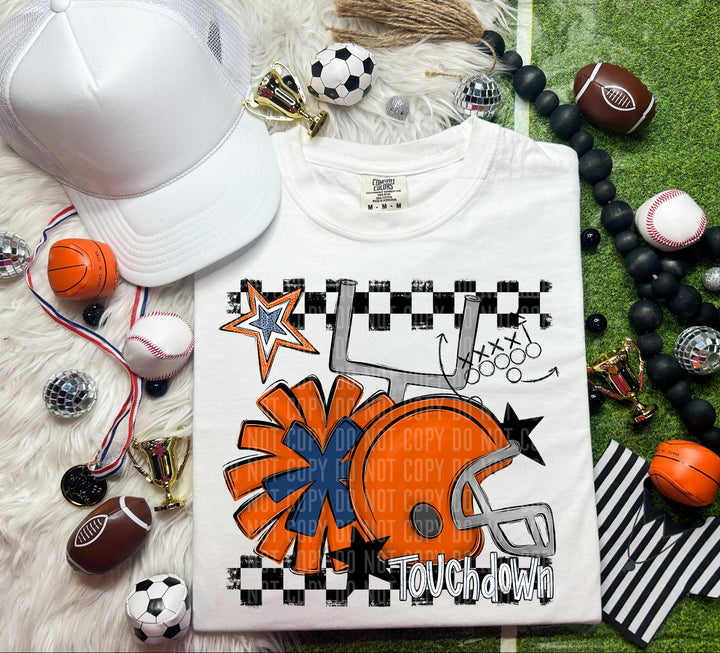 Helmet Pom Colors DTF Print